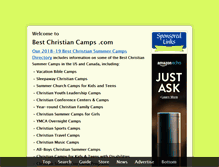 Tablet Screenshot of bestchristiancamps.com